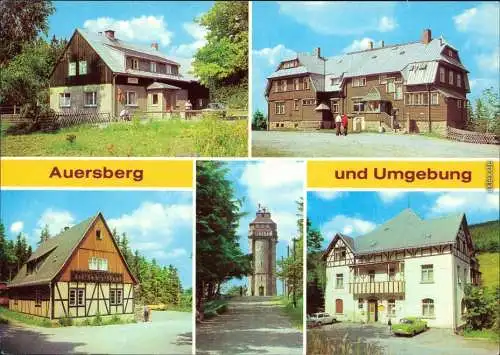 Auersberg (Erzgebirge) Johanngeorgenstadt: Gasthaus  Sosa: Gaststätte,  1981