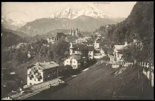 Ansichtskarte Berchtesgaden Panorama-Ansicht Ortsansicht 1907