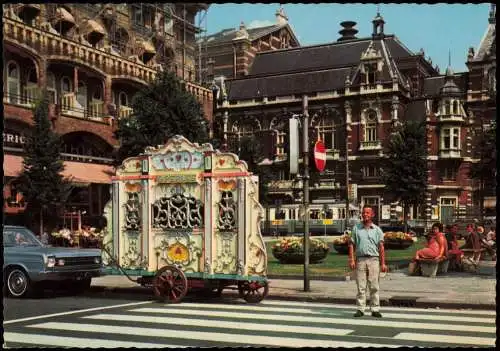 Amsterdam Amsterdam Draaiorgel Drehorgel Innenstadt Stadtteilansicht 1970