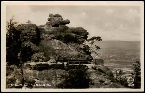 Ansichtskarte Oybin Töpfer. Die Schildkröte Oberlausitz 1930/1951