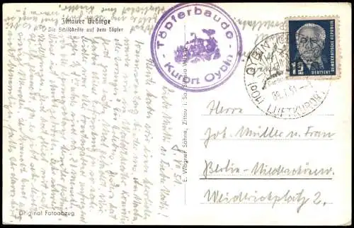 Ansichtskarte Oybin Töpfer. Die Schildkröte Oberlausitz 1930/1951