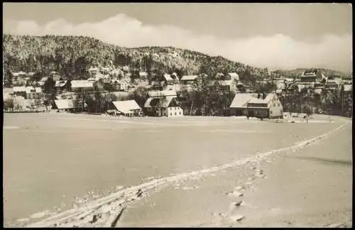 Ansichtskarte Lückendorf-Oybin Stadt im Winter 1961