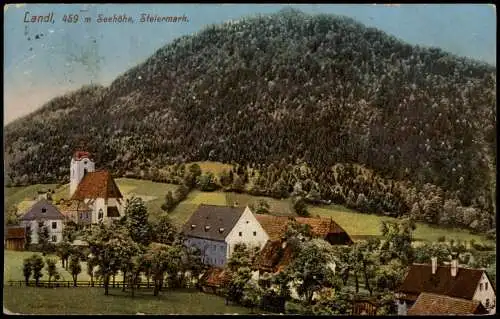 Hieflau-Landl  Bezirk Liezen Panorama  Blick auf Landl i.d. Steiermark 1917