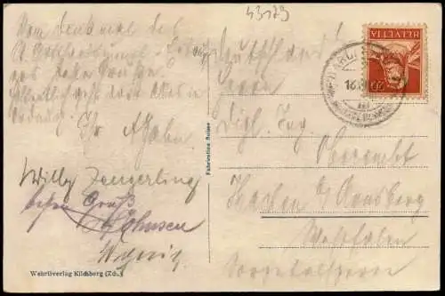 Ansichtskarte Göschenen Ortsansicht Partie am Favredenkmal 1926