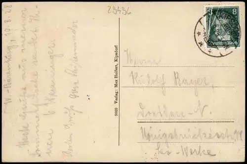 Ansichtskarte Waldbärenburg-Altenberg (Erzgebirge) Panorama-Ansicht 1928