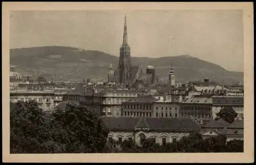 Ansichtskarte Wien Panorama-Ansicht Blick vom Belvedere 1930