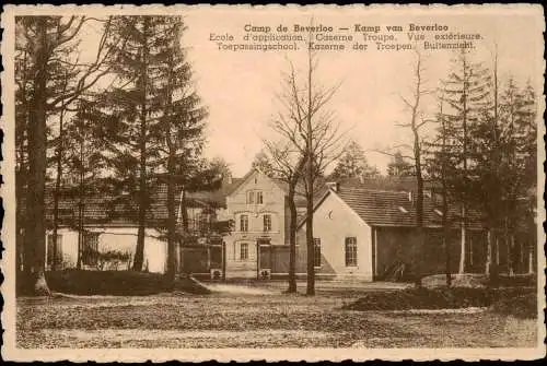 Beverlo Beringen Beverloo Berringe Camp  Caserne Troupe Vue extérieure 1915