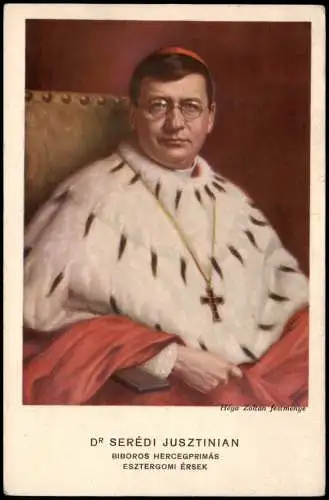 Religion-Kirche & Religiöse Person: DR SERÉDI JUSZTINIAN 1950