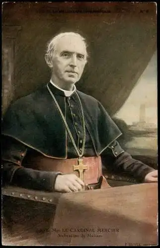 Religion-Kirche  E. Mgr LE CARDINAL MERCIER Archevêque de Malines 1910