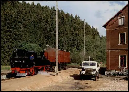 Ansichtskarte Schönheide Döllnitzbahn Bahnhof Schmalspurbahn 2007