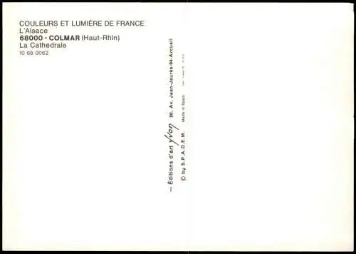 CPA Kolmar Colmar La Cathédrale 1980