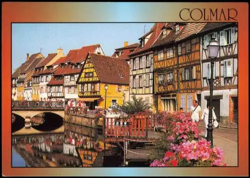 Kolmar Colmar Fischmarktkai umgeben von romantischen Hausern 1980