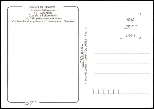 Kolmar Colmar Fischmarktkai umgeben von romantischen Hausern 1980