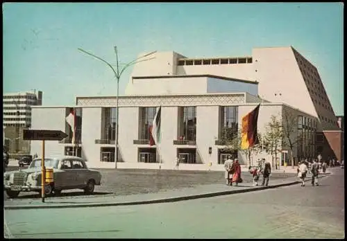 Ansichtskarte Köln Strassen Partie am Neuen Opernhaus, alter Mercedes 1955