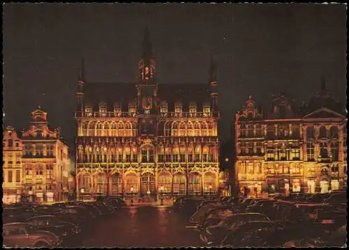 Postkaart Brüssel Bruxelles Grote Markt Broodhuis Grand'Place 1970