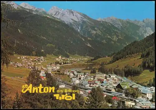 Ansichtskarte St. Anton am Arlberg Panorama Ansicht; Ort in Tirol 1980