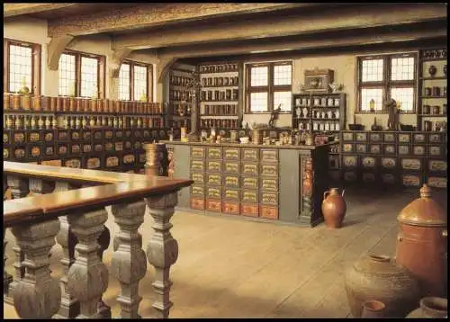 Aarhus Købstadmuseet »Den gamle By", Apotheken Einrichtung 1980