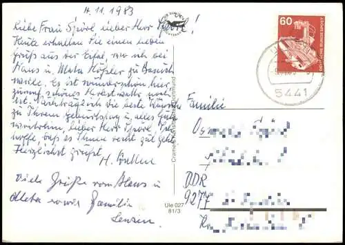 Ulmen (Eifel) Mehrbild-AK mit Ortsansichten u.a. Antonius-Kreuz, Maar  1981