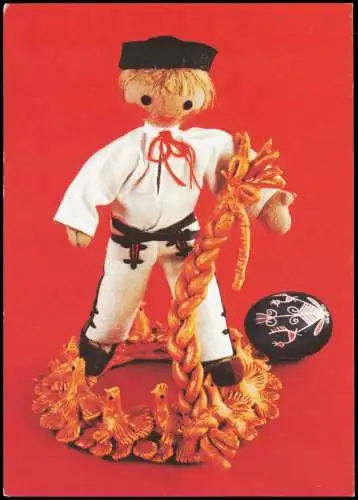 Ansichtskarte  EIN FROHES OSTERFEST (DDR Puppen Motivkarte) 1979