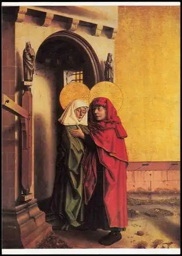 DDR Künstlerkarte Gemälde: KONRAD WITZ Joachim und Anna  1980