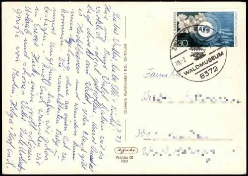 .Bayern Mehrbildkarte Bayerischer Wald u.a. Lusen, Lusenschutzhaus 1973