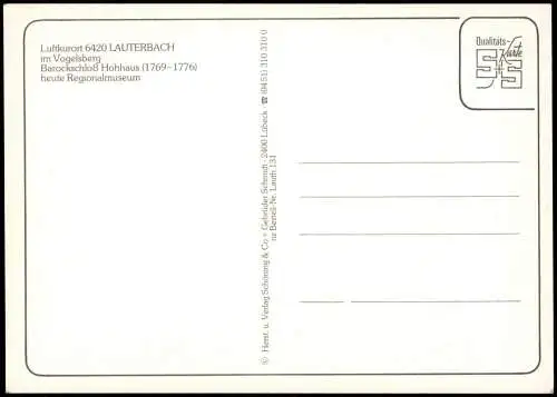 Lauterbach (Hessen) Barockschloß Hohhaus heute Regionalmuseum 1980