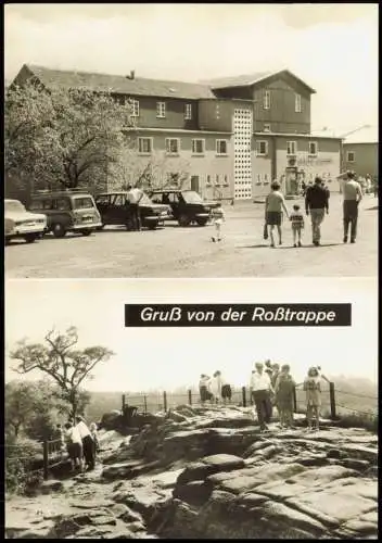 Ansichtskarte Thale (Harz) Berghotel Roßtrappe zur DDR-Zeit 1972