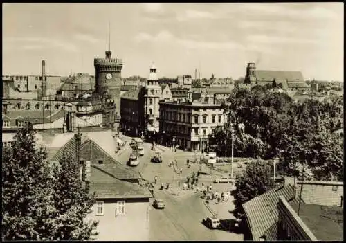 Ansichtskarte Cottbus Thälmannplatz zur DDR-Zeit 1968
