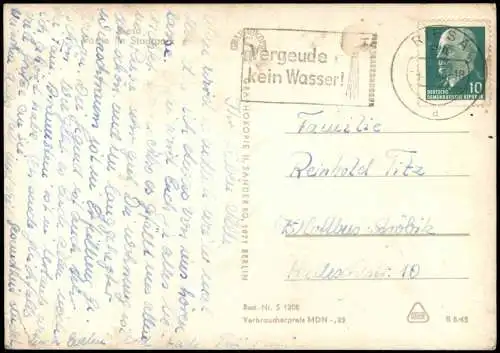 Ansichtskarte Riesa Partie im Stadtpark 1965