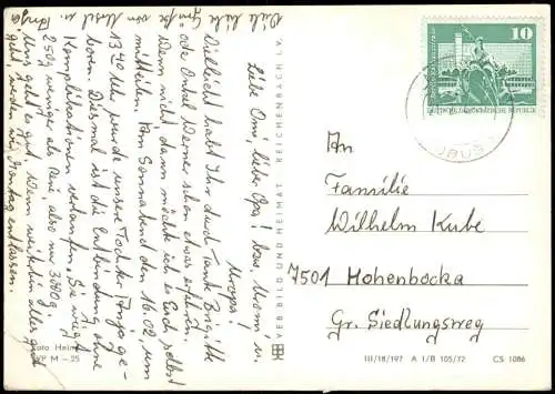 Hoyerswerda DDR Mehrbild-AK u.a.   Magistrale, Neustadt, Hochhäuser 1972