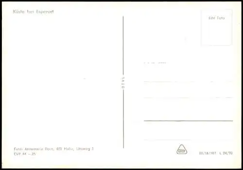 .Mecklenburg-Vorpommern Ostsee Baltic Sea Küste bei Esperort zur DDR-Zeit 1970