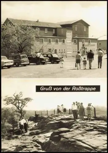 Ansichtskarte Thale (Harz) Berghotel Roẞtrappe im Harz zur DDR-Zeit 1971