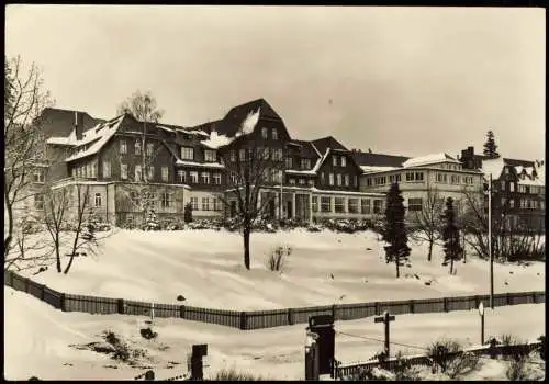 Ansichtskarte Schierke VEB Hotel "Heinrich Heine" zur DDR-Zeit 1977