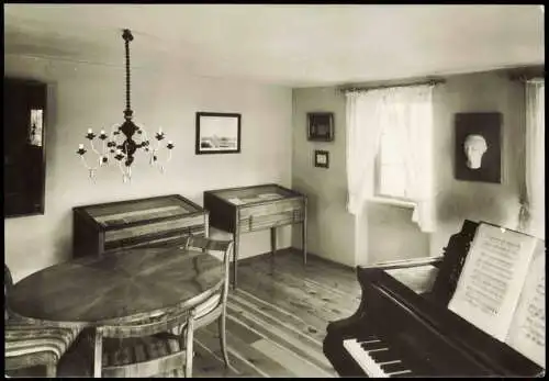 Hosterwitz Dresden Gedenkstätte Carl Maria v. Weber Flügelzimmer DDR-Zeit 1980
