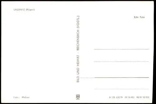 Sassnitz Rügen Panorama-Ansicht Stadt-Ansicht zur DDR-Zeit 1979