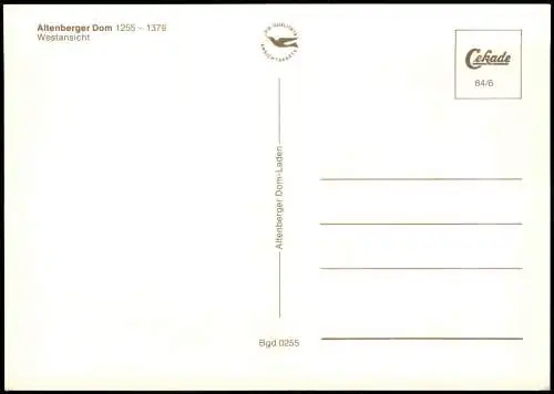 Ansichtskarte Altenberg-Odenthal Altenberger Dom Westansicht 1984