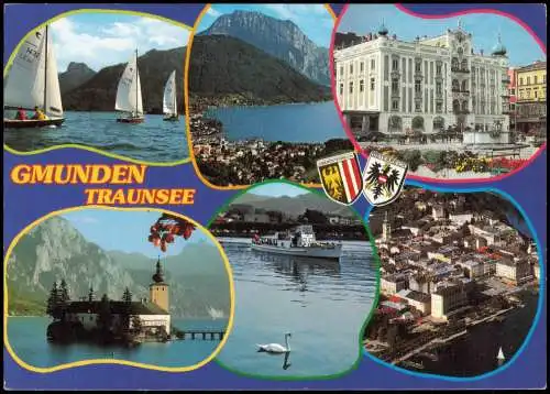 Gmunden (Salzkammergut) Mehrbildkarte Ansichten GMUNDEN TRAUNSEE 1990