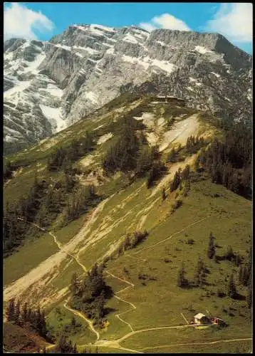 Bayern  Purtschellerhaus mit Hohem Göll 1980
