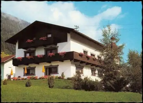 Neustift im Stubaital Umlandansicht mit Gästehaus Kristall 1990