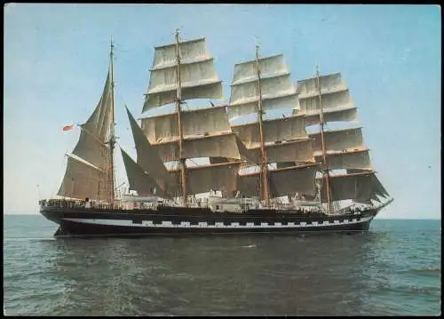 Ansichtskarte  Schiffe/Schifffahrt - Segelschiff (Viermast-Schoner) 1986