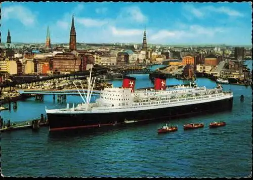 Ansichtskarte Hamburg Stadt Kreuzfahrtschiff Schiff 1965