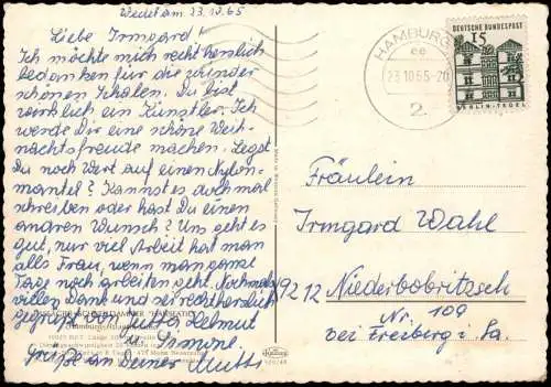 Ansichtskarte Hamburg Stadt Kreuzfahrtschiff Schiff 1965