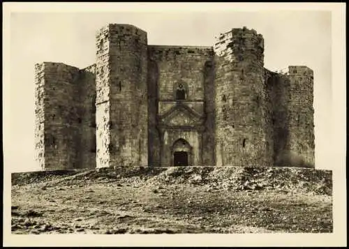 Cartolina Andria Castel del Monte, Schloß Friedrichs II 1950
