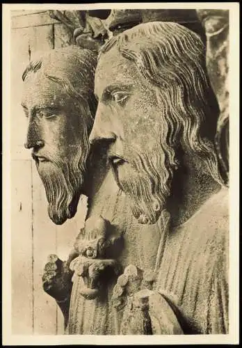 Chartres  Kathedrale, Nordquerschiff Mittelportal (Prophetenportal)   1950