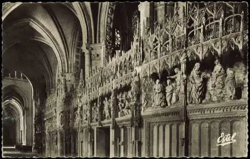CPA Chartres Kathedrale von Chartres Le Tour du Choeur 1960