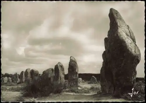 Carnac Panorama-Ansicht mit Felsen, Monuments mégalithiques 1963