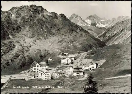 Ansichtskarte St. Christoph am Arlberg Alpen Panorama 1800 m Tirol 1960