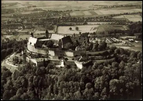 Ansichtskarte Coburg Veste Coburg vom Flugzeug aus, Luftaufnahme 1960