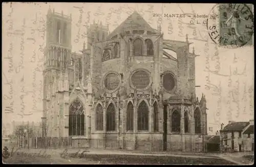CPA Mantes-la-Jolie Kathedrale 1919