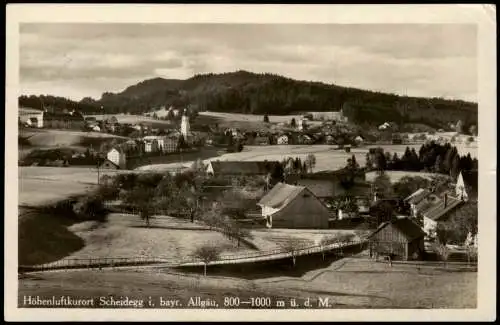 Ansichtskarte Scheidegg Stadtpartie 1931  Bayern